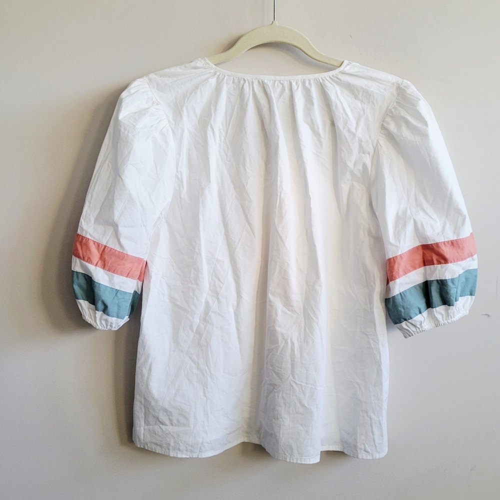 Downeast Rae Puff Button Blouse - Picture 5 of 7